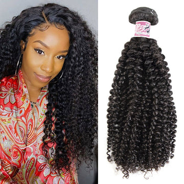 GS Virgin Hair Cabello Series 1 Bundle Kinky Curly Hair 100% Unprocessed Virgin Human Hair